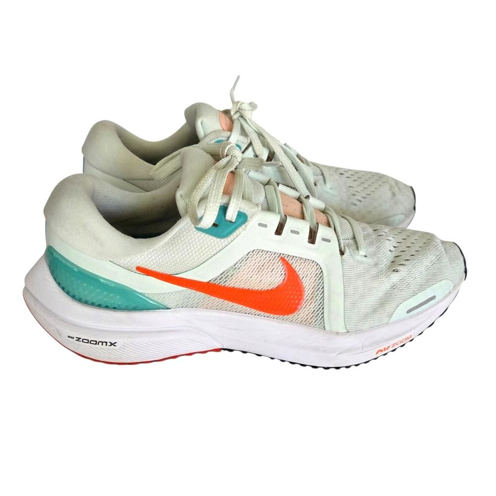 Nike Air Zoom Vomero 16 White Orange Teal Jade Running Sneakers Shoes Sz 7.5